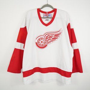 Vintage CCM Detroit Red Wings Hockey Jersey Size L